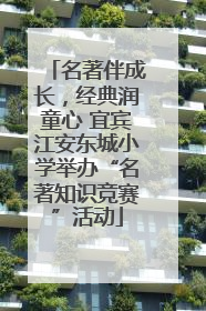 名著伴成长，经典润童心 宜宾江安东城小学举办“名著知识竞赛”活动