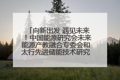 向新出发 遇见未来！中国能源研究会未来能源产教融合专委会和太行先进储能技术研究院在保定成立