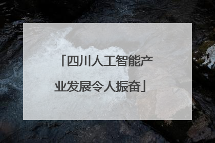 四川人工智能产业发展令人振奋