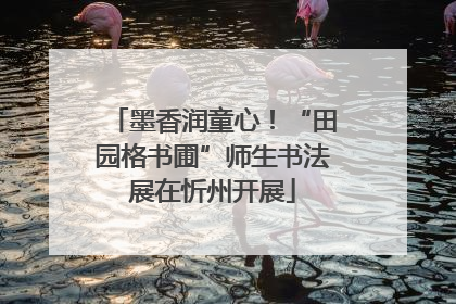 墨香润童心！“田园格书圃”师生书法展在忻州开展