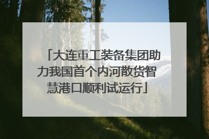 大连重工装备集团助力我国首个内河散货智慧港口顺利试运行