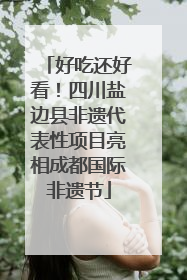 好吃还好看！四川盐边县非遗代表性项目亮相成都国际非遗节