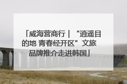 威海营商行｜“逍遥目的地 青春经开区”文旅品牌推介走进韩国