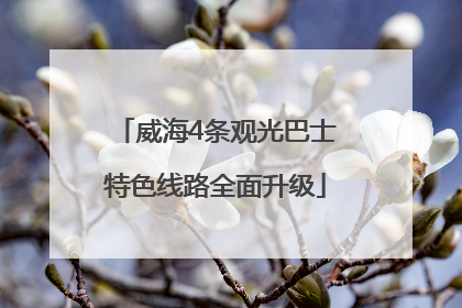 威海4条观光巴士特色线路全面升级