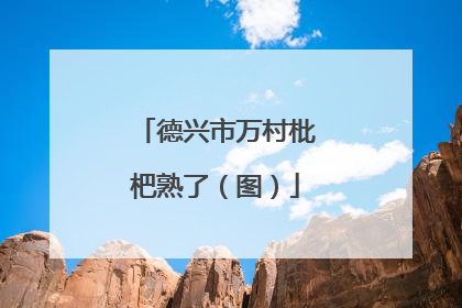 德兴市万村枇杷熟了（图）