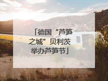 德国“芦笋之城”贝利茨举办芦笋节