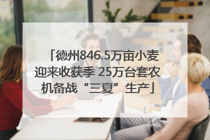 德州846.5万亩小麦迎来收获季 25万台套农机备战“三夏”生产