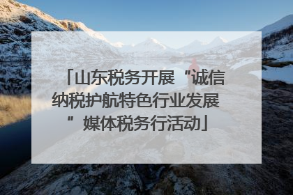 山东税务开展“诚信纳税护航特色行业发展”媒体税务行活动