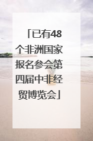 已有48个非洲国家报名参会第四届中非经贸博览会
