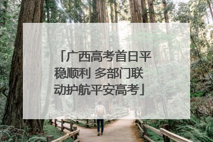 广西高考首日平稳顺利 多部门联动护航平安高考