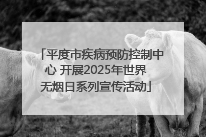 平度市疾病预防控制中心 开展2025年世界无烟日系列宣传活动