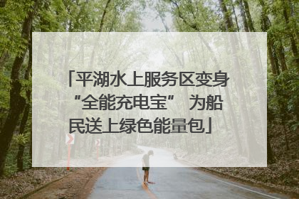 平湖水上服务区变身“全能充电宝” 为船民送上绿色能量包