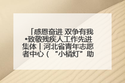 感恩奋进 双争有我•致敬残疾人工作先进集体丨河北省青年志愿者中心（“小橘灯”助残接力计划实施团队）：用温暖陪伴，守护特殊孩子成长