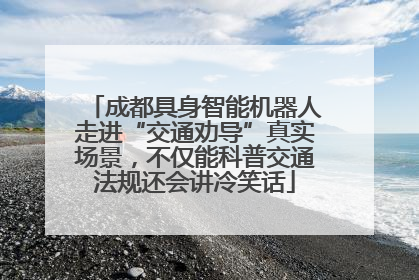 成都具身智能机器人走进“交通劝导”真实场景，不仅能科普交通法规还会讲冷笑话