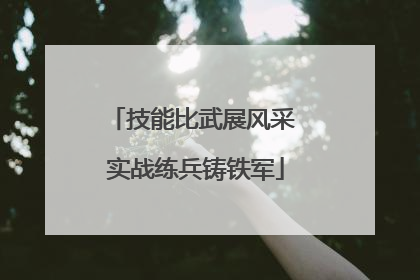 技能比武展风采 实战练兵铸铁军