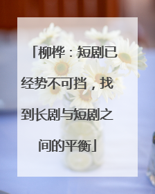 柳桦：短剧已经势不可挡，找到长剧与短剧之间的平衡