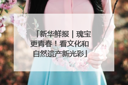 新华鲜报｜瑰宝更青春！看文化和自然遗产新光彩