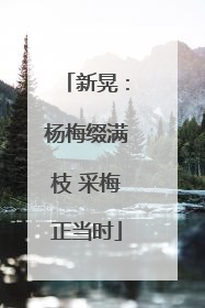 新晃：杨梅缀满枝 采梅正当时