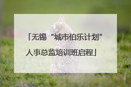 无锡“城市伯乐计划”人事总监培训班启程