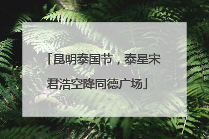 昆明泰国节，泰星宋君浩空降同德广场
