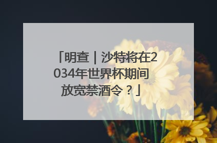 明查｜沙特将在2034年世界杯期间放宽禁酒令？