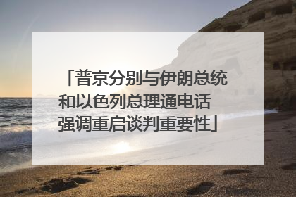 普京分别与伊朗总统和以色列总理通电话 强调重启谈判重要性