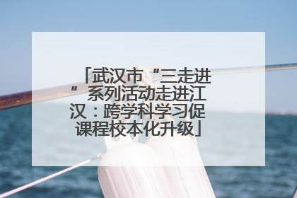 武汉市“三走进”系列活动走进江汉：跨学科学习促课程校本化升级