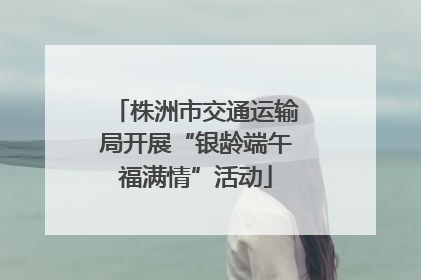 株洲市交通运输局开展“银龄端午福满情”活动