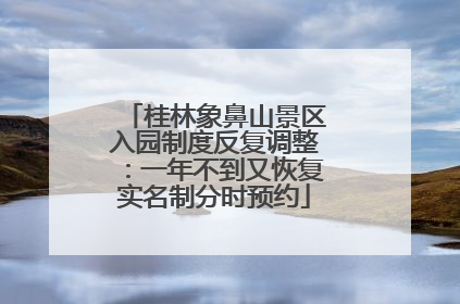桂林象鼻山景区入园制度反复调整：一年不到又恢复实名制分时预约