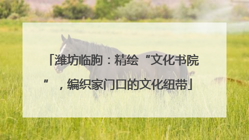 潍坊临朐：精绘“文化书院”，编织家门口的文化纽带