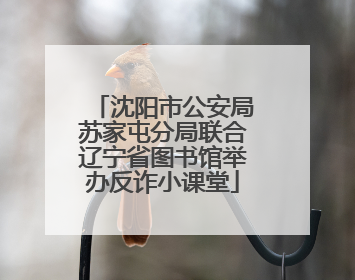 沈阳市公安局苏家屯分局联合辽宁省图书馆举办反诈小课堂