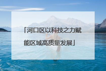 河口区以科技之力赋能区域高质量发展