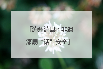 泸州泸县：非遗漆扇“话”安全