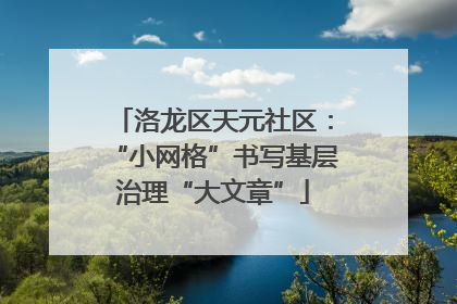 洛龙区天元社区：“小网格”书写基层治理“大文章”