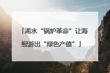 浠水“锅炉革命”让海鳗游出“绿色产值”