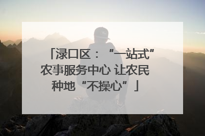 渌口区：“一站式”农事服务中心 让农民种地“不操心”