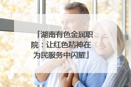 湖南有色金属职院：让红色精神在为民服务中闪耀