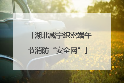湖北咸宁织密端午节消防“安全网”