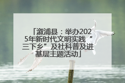 溆浦县：举办2025年新时代文明实践“三下乡”及社科普及进基层主题活动