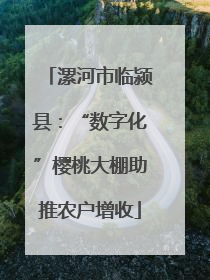 漯河市临颍县：“数字化”樱桃大棚助推农户增收