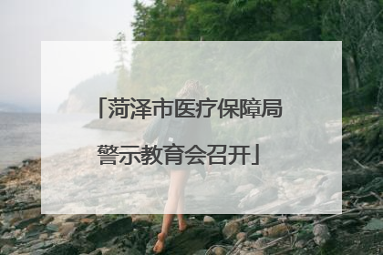 菏泽市医疗保障局警示教育会召开