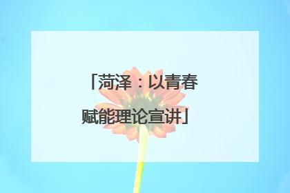 菏泽：以青春赋能理论宣讲