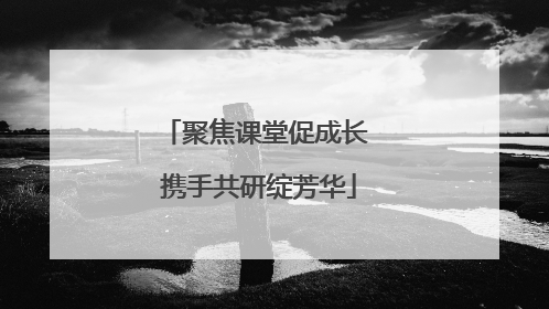 聚焦课堂促成长 携手共研绽芳华