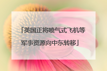 英国正将喷气式飞机等军事资源向中东转移