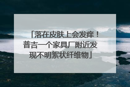 落在皮肤上会发痒！普吉一个家具厂附近发现不明絮状纤维物