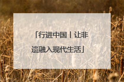 行进中国丨让非遗融入现代生活