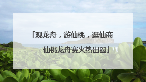 观龙舟，游仙桃，逛仙商——仙桃龙舟赛火热出圈
