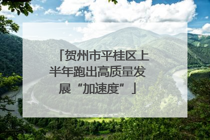 贺州市平桂区上半年跑出高质量发展“加速度”