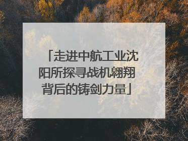 走进中航工业沈阳所探寻战机翱翔背后的铸剑力量
