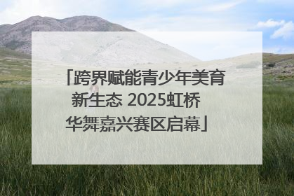 跨界赋能青少年美育新生态 2025虹桥华舞嘉兴赛区启幕